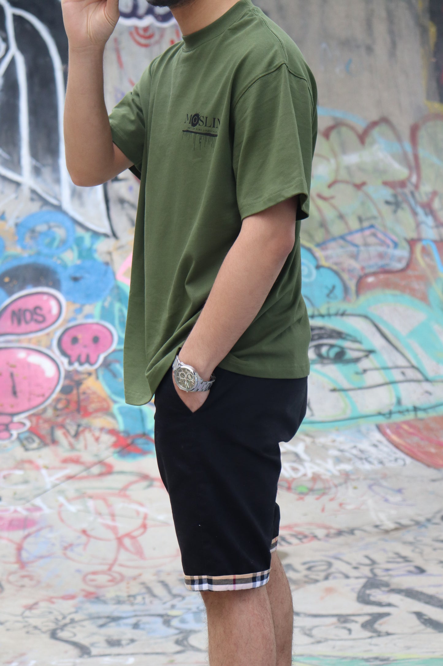 Moslin Statement Tee – Forest Shadow