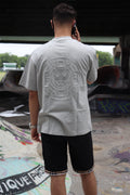 Moslin Statement Tee – Glacier Grey