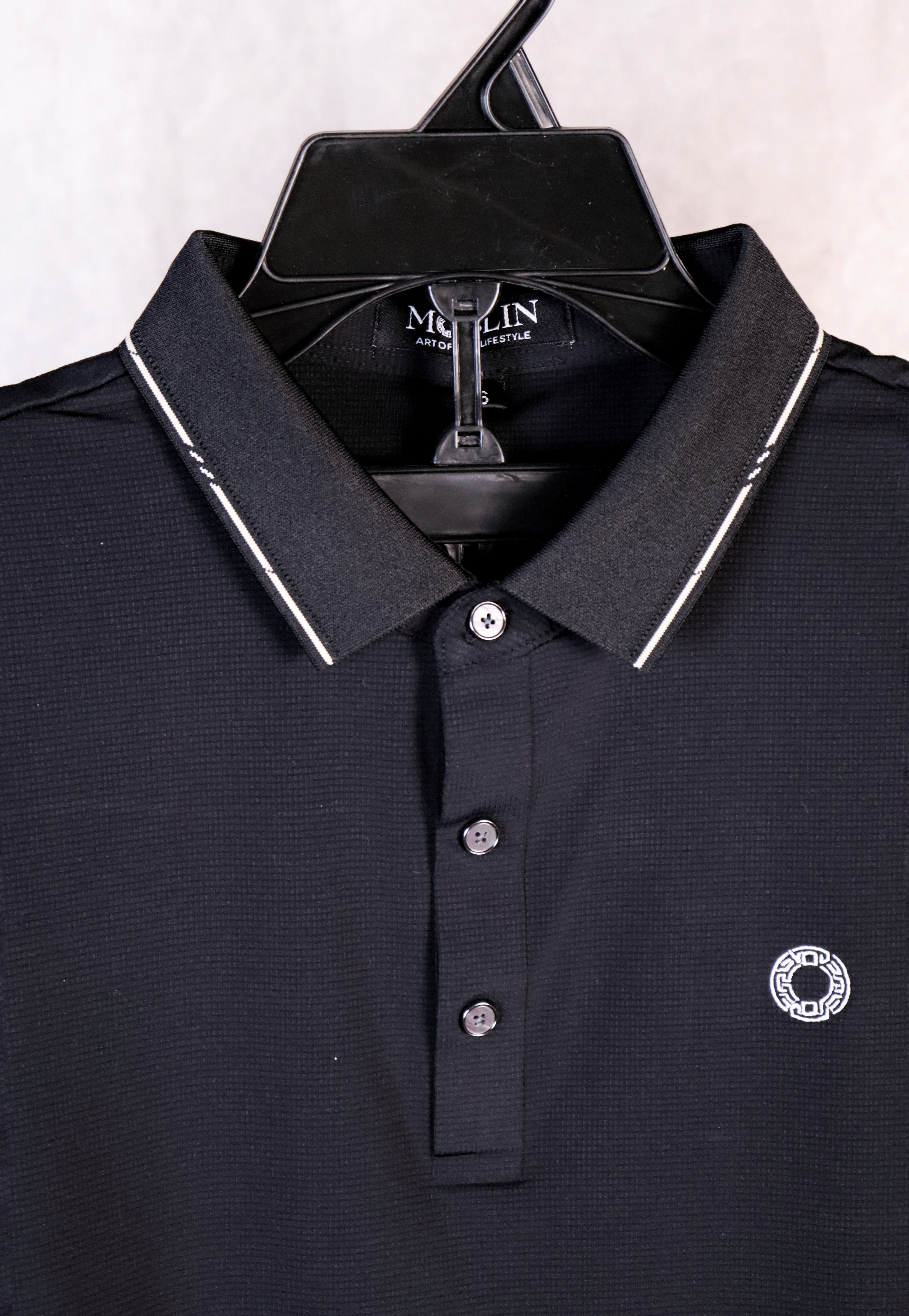Moslin Luxe Polo – Obsidian Black – MOSLIN