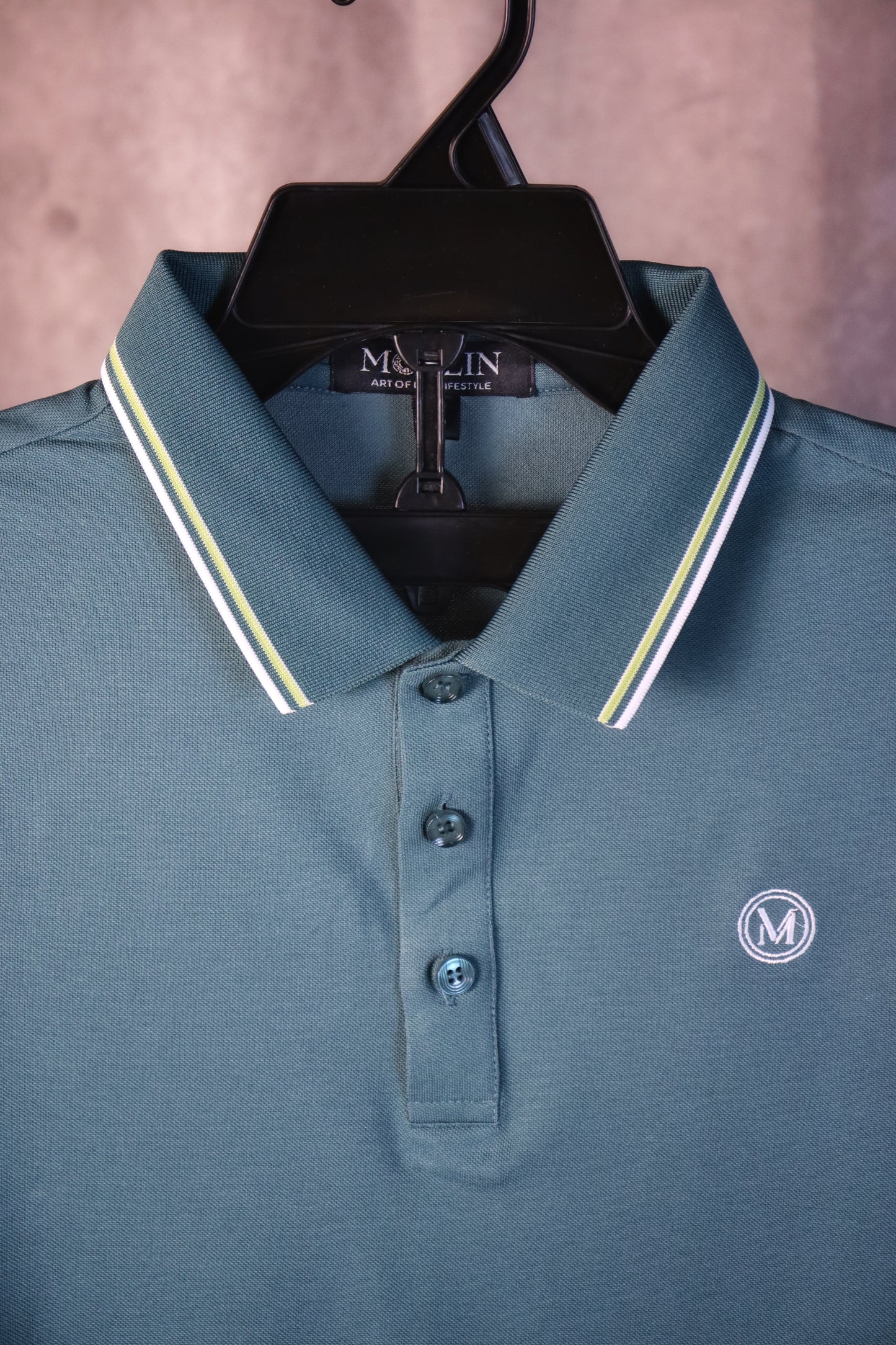 Moslin Luxe Polo – Pine Grove