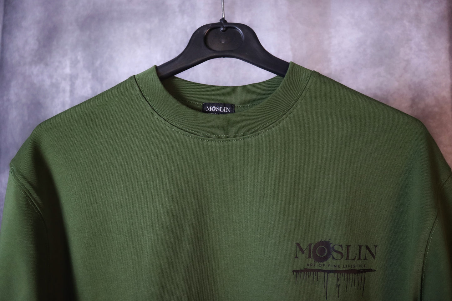 Moslin Statement Tee – Forest Shadow