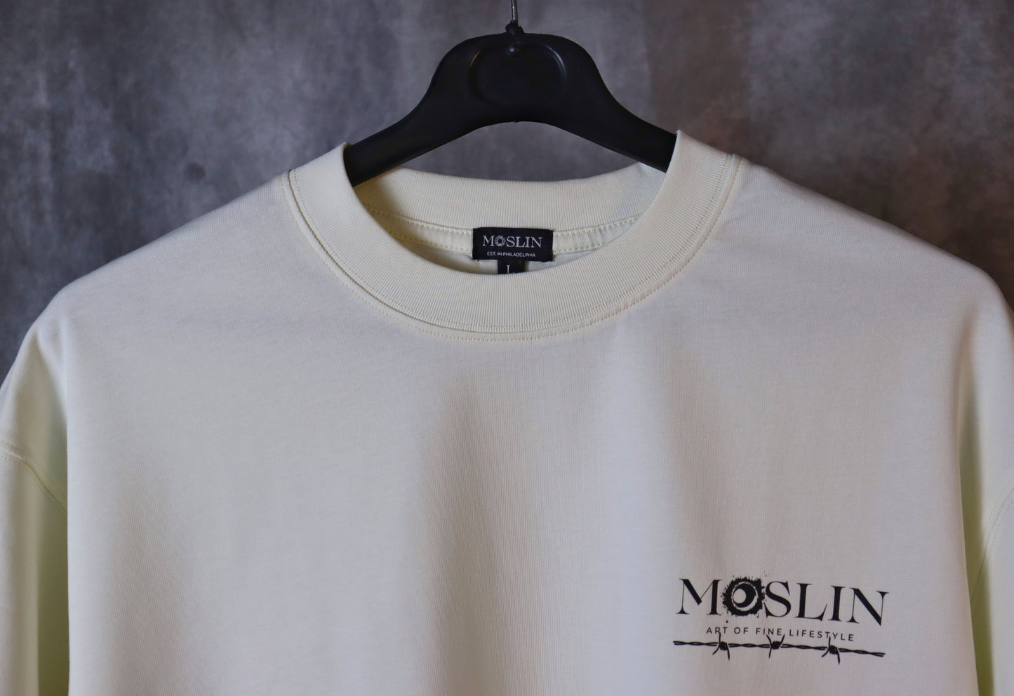 Moslin Signature Tee – Cloud Apricot