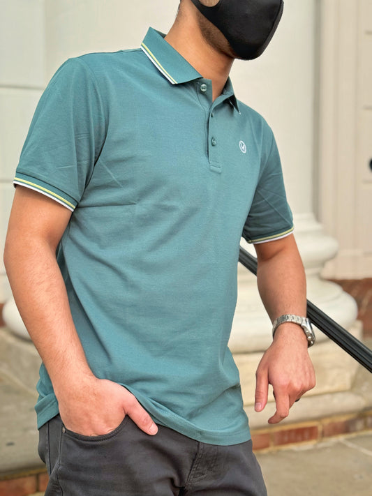 Moslin Luxe Polo – Pine Grove