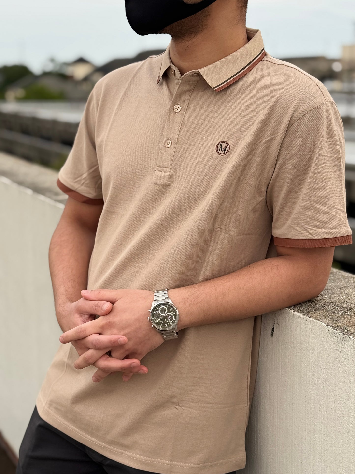 Moslin Luxe Polo – Tuscan Beige